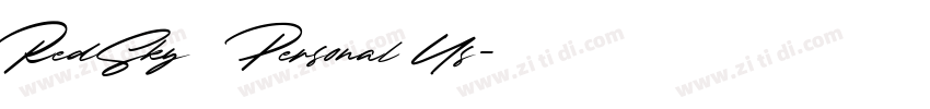 RedSky   Personal Us字体转换